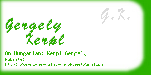 gergely kerpl business card